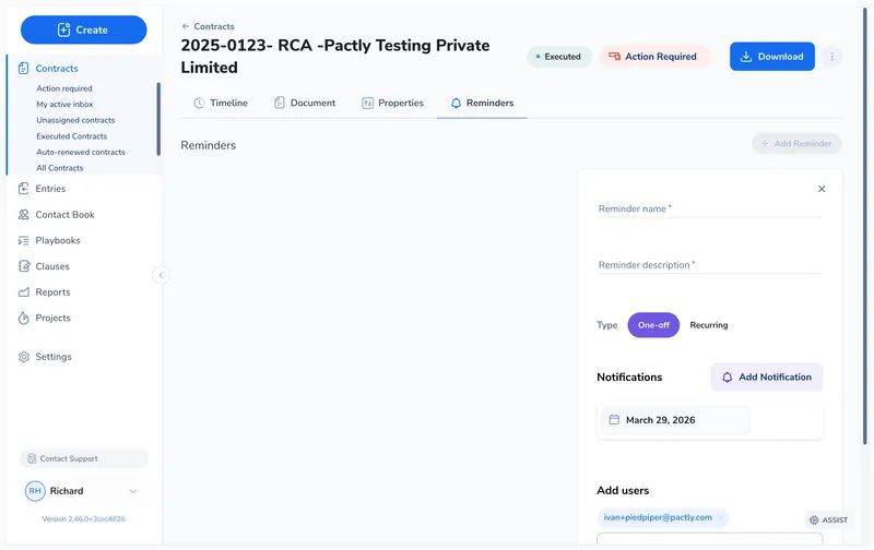 Add notification dates