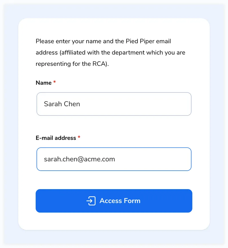 Click Access Form