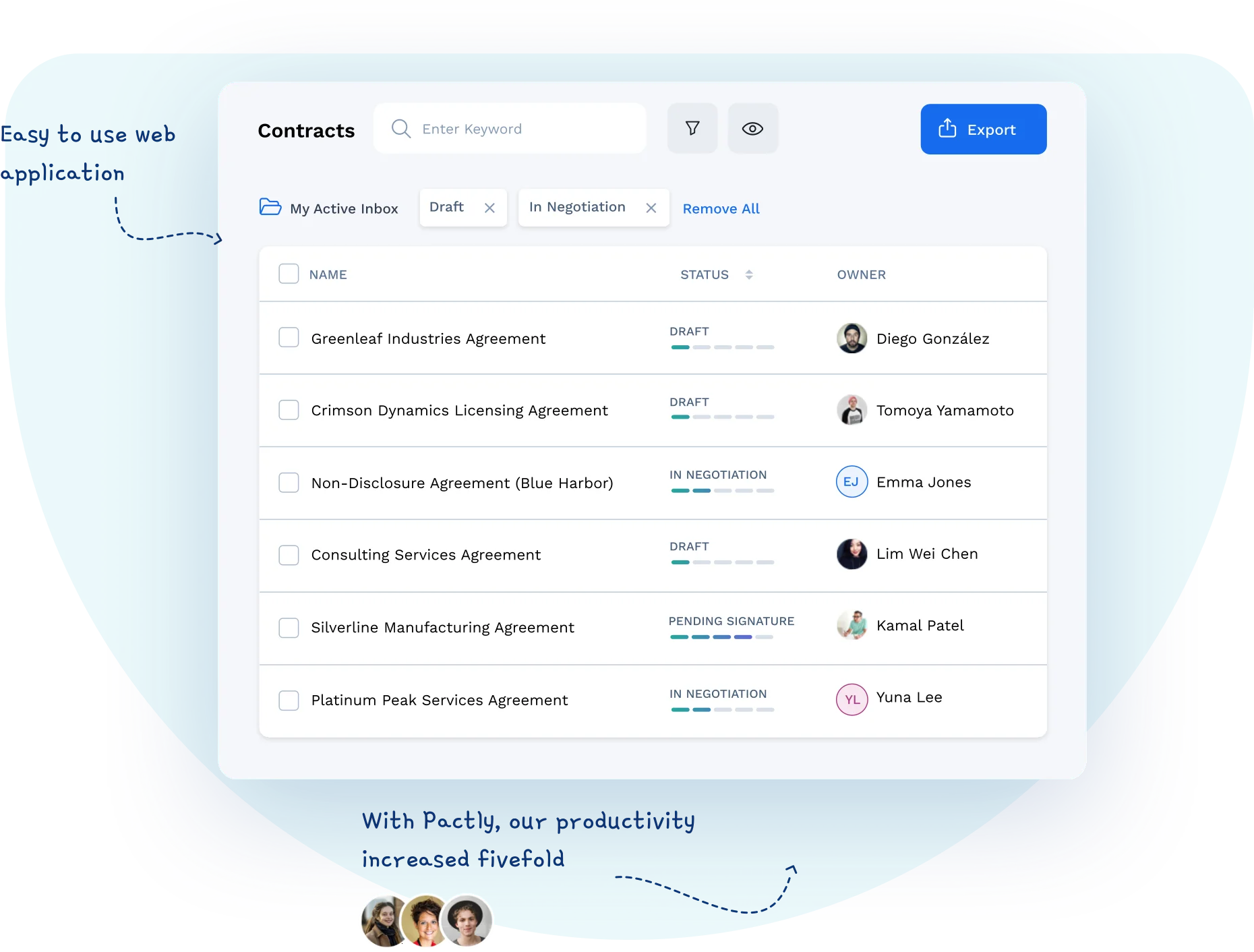 Pactly for Small Legal Teams