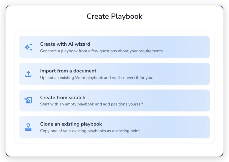 Click Add Playbook