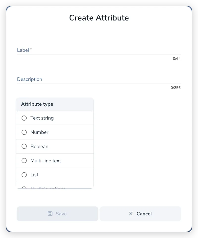 Click Create Attribute