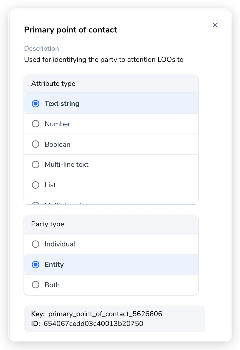 Set the party type