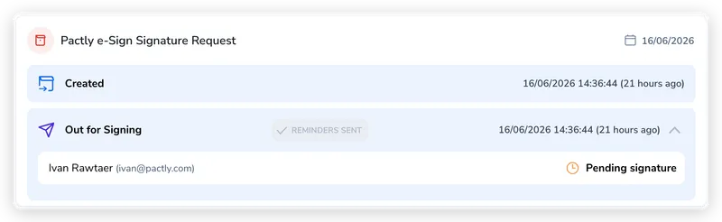 Confirm the reminders were sent