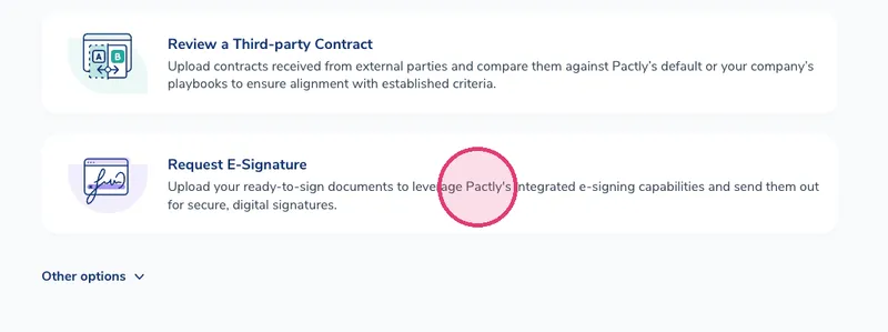 Select Request E-Signature