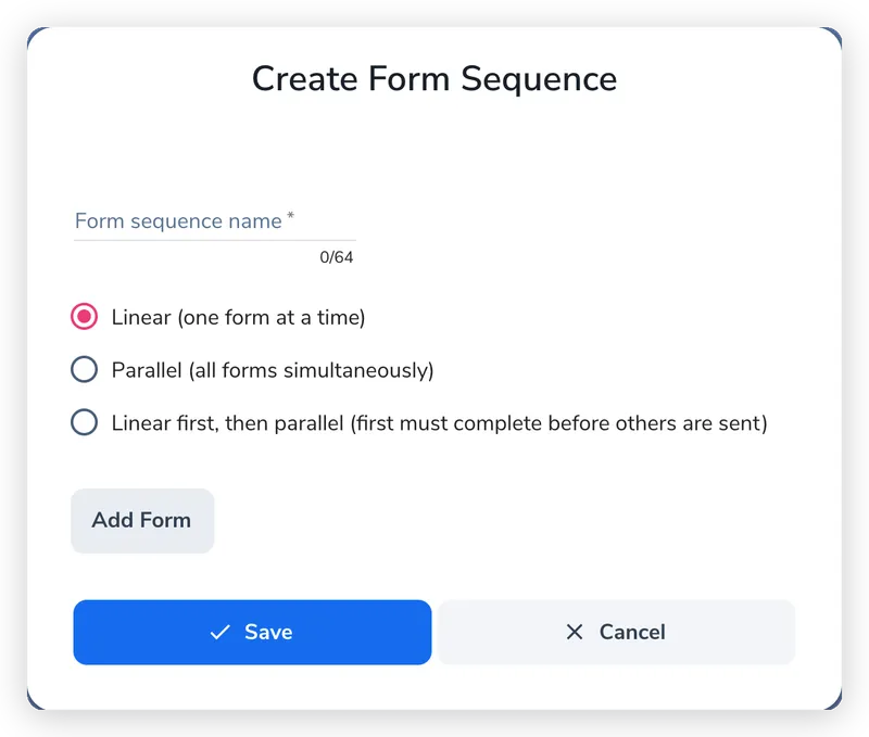 Name the sequence and pick a type