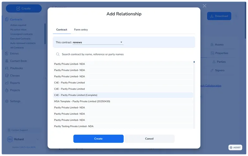 Add and configure the relationship