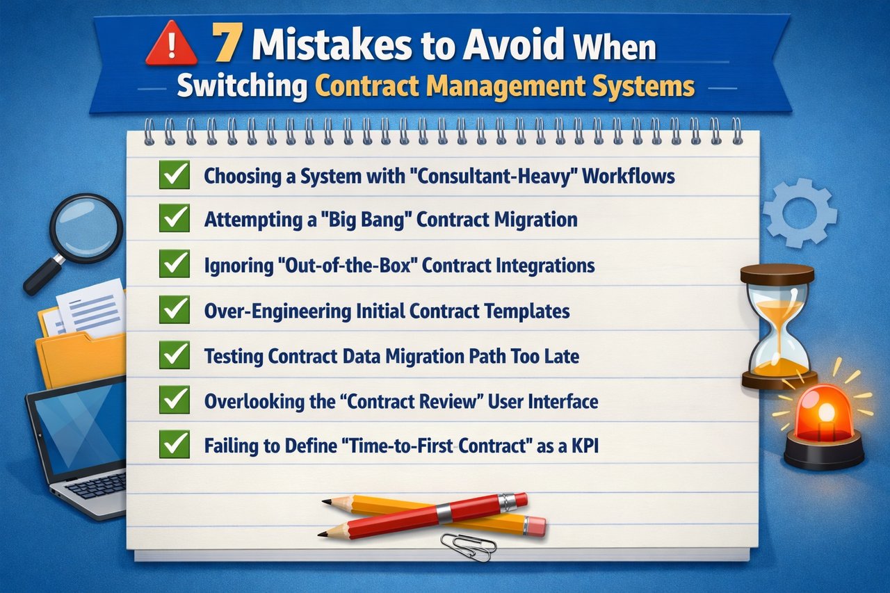 7 Mistakes to Avoid When Switching Contract Management Systems