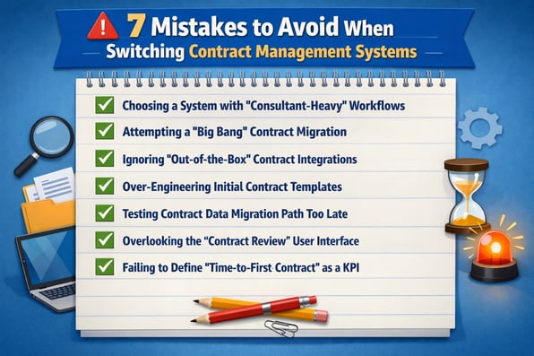 7 Mistakes to Avoid When Switching Contract Management Systems
