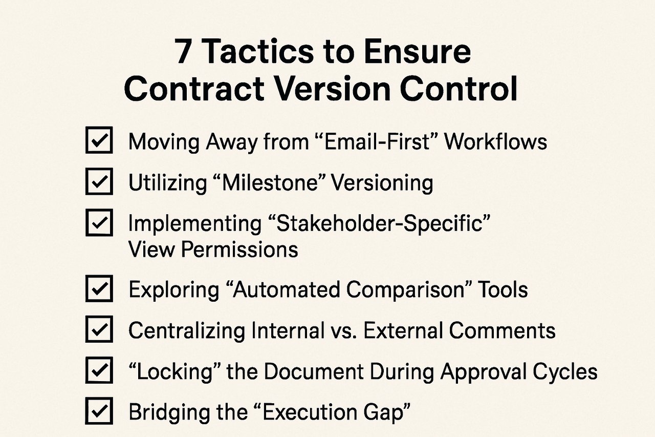 7 Tactics to Ensure Contract Version Control