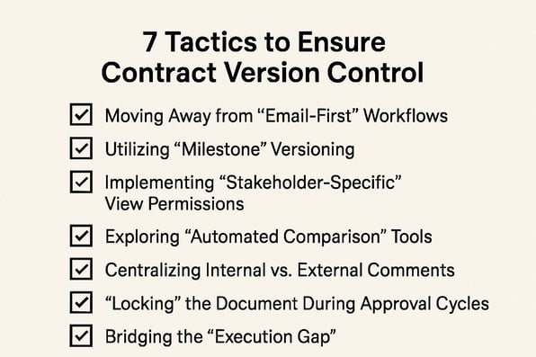 7 Tactics to Ensure Contract Version Control