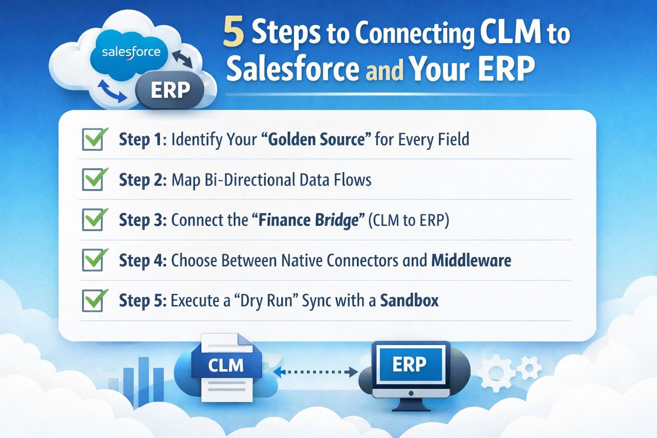 5 Steps to Connecting CLM to Salesforce and Your ERP