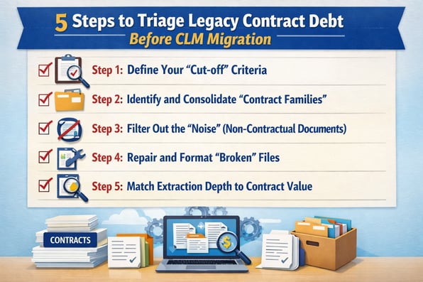 5 Steps to Triage Legacy Contract Debt Before CLM Migration