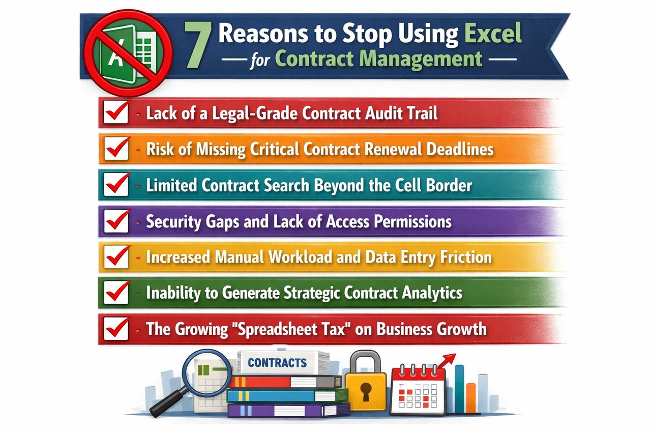 7 Reasons to Stop Using Excel for Contract Management
