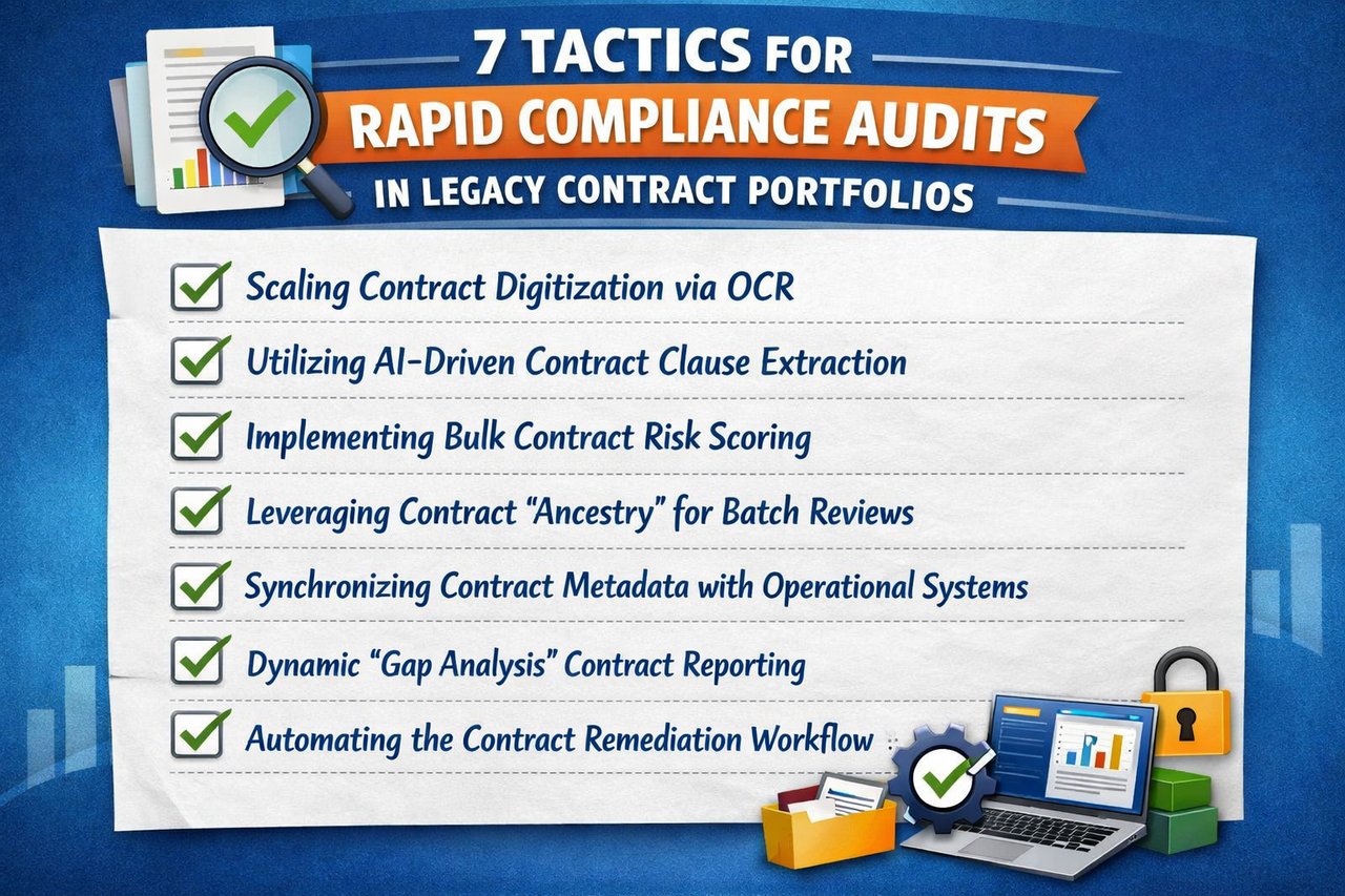 7 Tactics for Rapid Compliance Audits in Legacy Contract Portfolios