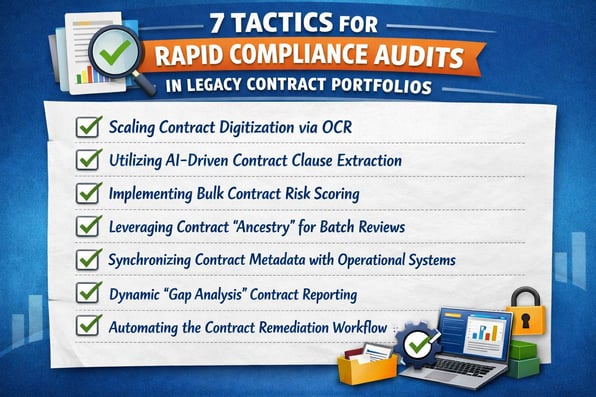 7 Tactics for Rapid Compliance Audits in Legacy Contract Portfolios
