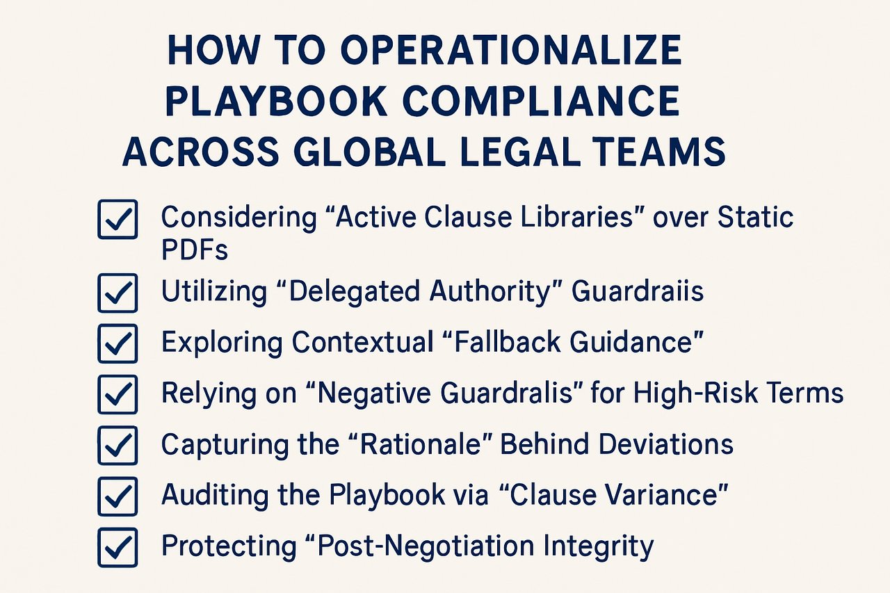 7 Strategies to Operationalize Playbook Compliance Across Global Legal Teams