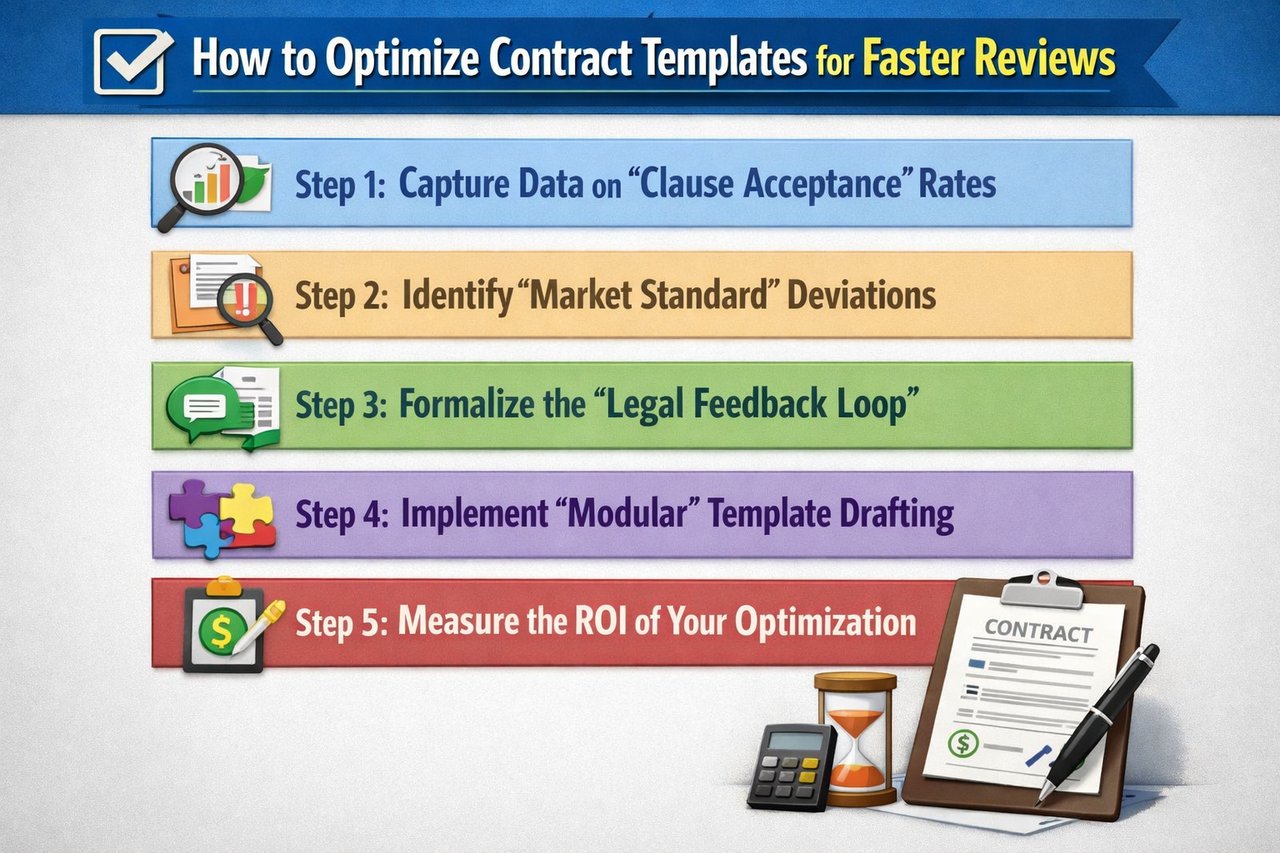 5 steps to Optimize Contract Templates for Faster Reviews
