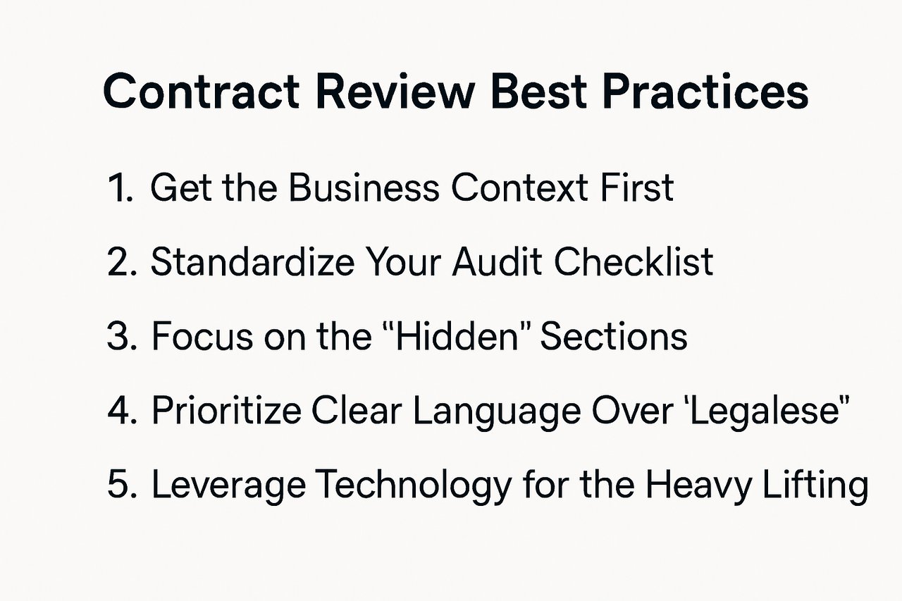 5 contract review best practices