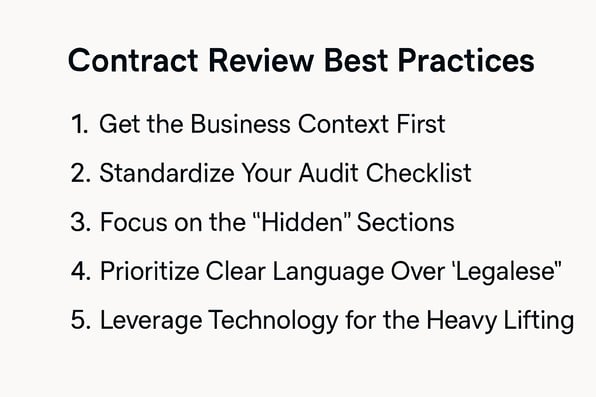 5 contract review best practices