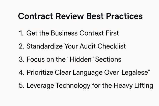 5 contract review best practices