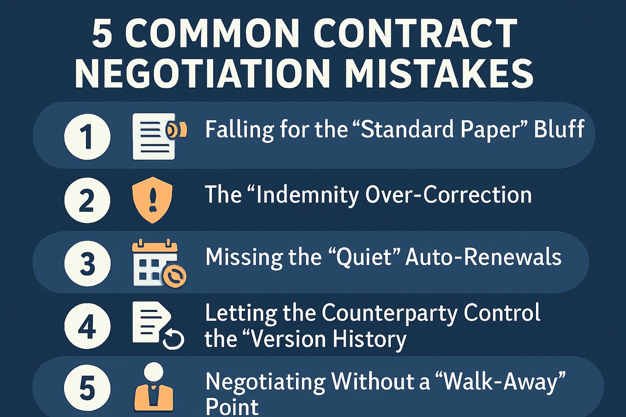 5 Common Contract Negotiation Mistakes to Avoid