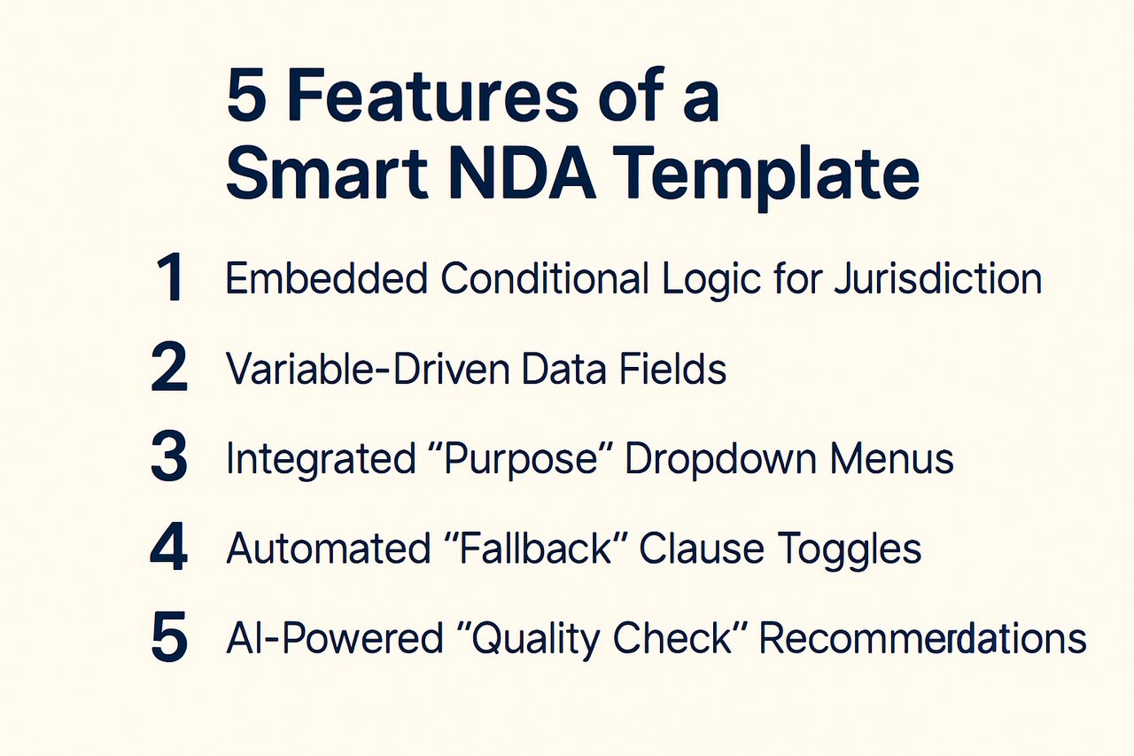 5 Features of a Smart NDA Template