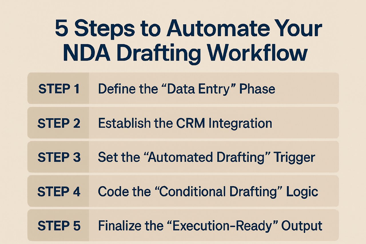 5 Steps to Automate Your NDA Drafting Workflow