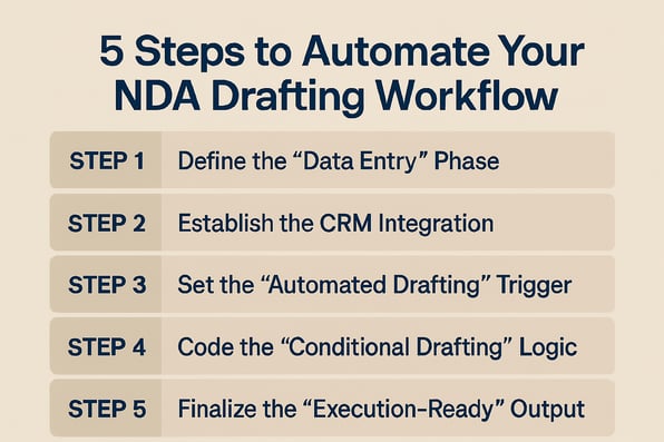 5 Steps to Automate Your NDA Drafting Workflow