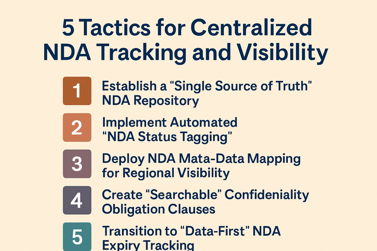 5 Tactics for Centralized NDA Tracking and Visibility